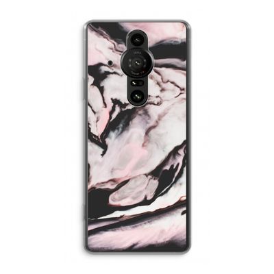 Roze stroom: Sony Xperia Pro-I Transparant Hoesje