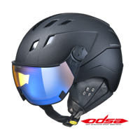 CP Corao+ Carbon skihelm zwart mat met meekleurend & polariserend vizier (3 Keuzes) - zeer veilig