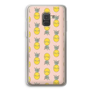 Ananas: Samsung Galaxy A8 (2018) Transparant Hoesje