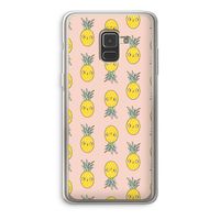 Ananas: Samsung Galaxy A8 (2018) Transparant Hoesje