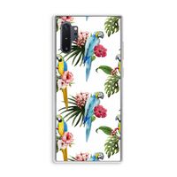 Kleurrijke papegaaien: Samsung Galaxy Note 10 Plus Transparant Hoesje