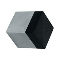 Deurbuffer wandmontage 25x25x30mm rvs mat