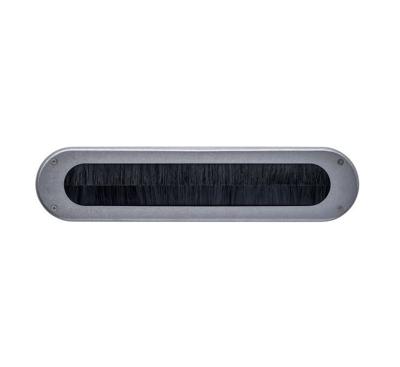 Intersteel Tochtwering ovaal 340x80mm rvs getrommeld