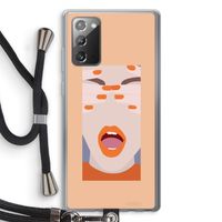 Surprise: Samsung Galaxy Note 20 / Note 20 5G Transparant Hoesje met koord