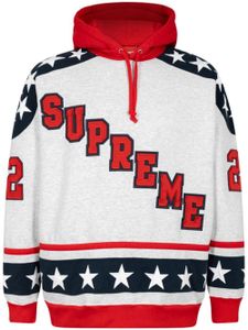 Supreme hoodie Hockey à logo - Blanc