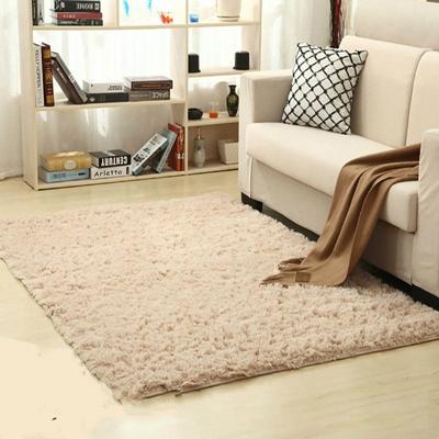 Shaggy tapijt voor woonkamer thuis warme pluche vloer tapijten pluizig matten kinderen kamer namaakbont gebied tapijt grootte: 80x120cm (beige)