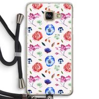 Bloemetjes: Samsung Galaxy A5 (2016) Transparant Hoesje met koord Bloemetjes: Samsung Galaxy A5 (2016) Transparant Hoesje met koord