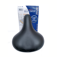 Selle comfort Comfort zadel Retro M zonder strop memory foam zwart