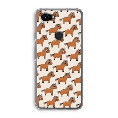 Pony: Google Pixel 3a Transparant Hoesje