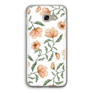 Peachy flowers: Samsung Galaxy A5 (2017) Transparant Hoesje