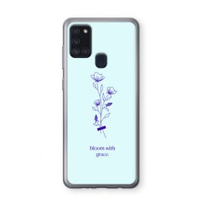 Bloom with grace: Samsung Galaxy A21s Transparant Hoesje