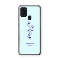 Bloom with grace: Samsung Galaxy A21s Transparant Hoesje