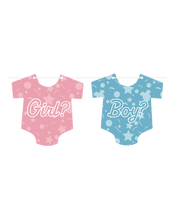 Flag banner gender reveal