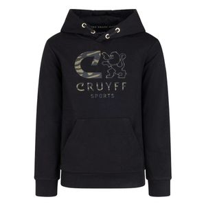 Cruyff Xinner Hoodie Kids Zwart Camo Groen