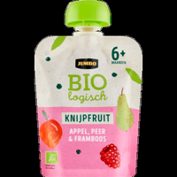 Jumbo Biologisch Knijpfruit Appel, Peer & Framboos 6+ Maanden 90 g