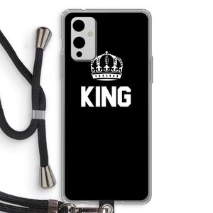 King zwart: OnePlus 9 Transparant Hoesje met koord