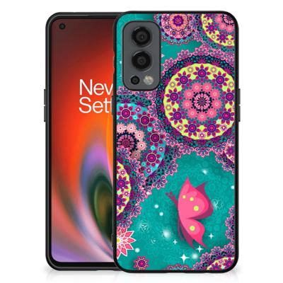 OnePlus Nord 2 Leuk Telefoonhoesje Cirkels en Vlinders