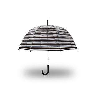 Paraplu Transparent Stormparaplu polyester 350g Stevige paraplu Opvouwbare paraplu Kunstsof handvat