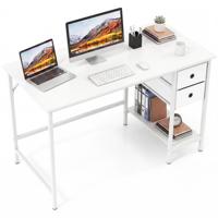 Computerbureau Computertafel met Lades Open Opbergrek Antikantelbeugels Werkplek in Moderne Industriële Stijl 120 x 60 x 75 cm