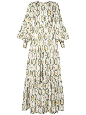 Agua By Agua Bendita robe Nuez Calado à coupe longue - Blanc