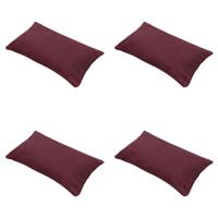 Sierkussen 50x30 Bordeaux eco-natuur buitenafwerking (4 stuks) Madison - Madison