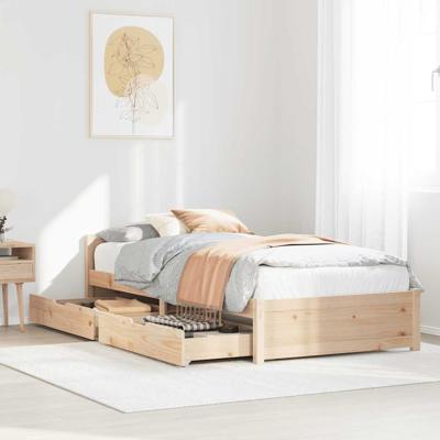 Bedframe zonder matras massief grenenhout 90x190 cm