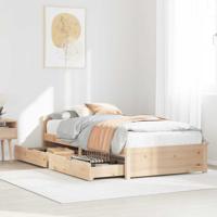 Bedframe zonder matras massief grenenhout 90x190 cm
