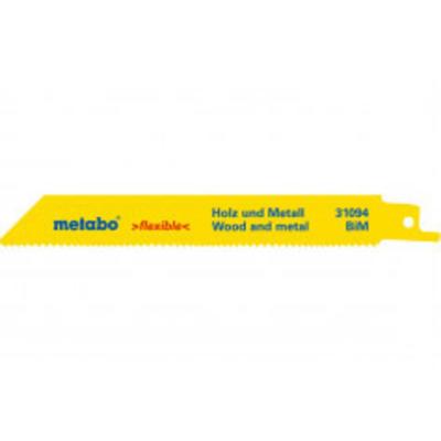 Metabo 631492000 Metabo 5 reciprozaagbladen hout+metaal150 5 stuk(s)