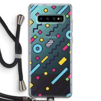 8-bit N°8: Samsung Galaxy S10 Plus Transparant Hoesje met koord