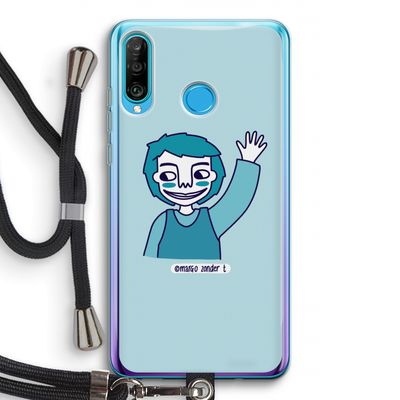 Zwaai: Huawei P30 Lite Transparant Hoesje met koord