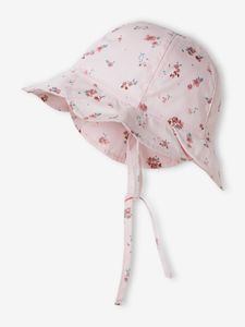 Hoedje met print voor meisjesbaby lichtroze