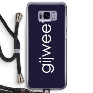 Gijweet: Samsung Galaxy S8 Plus Transparant Hoesje met koord