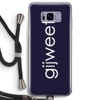 Gijweet: Samsung Galaxy S8 Plus Transparant Hoesje met koord