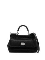 Dolce & Gabbana sac porté épaule à ornements strassés - Noir