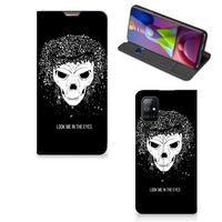 Mobiel BookCase Samsung Galaxy M51 Skull Hair