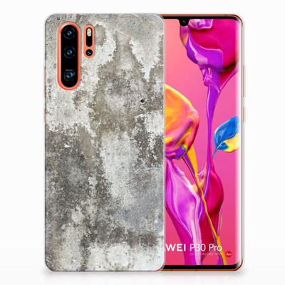 Huawei P30 Pro | TPU | Siliconen hoesje | Beton Print
