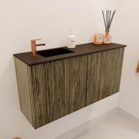 Toiletmeubel Mondiaz Joya | 80 cm | Meubelkleur Dusk | Faye wastafel Urban Links | 1 kraangat