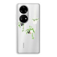Hang In There: Huawei P50 Pro Transparant Hoesje