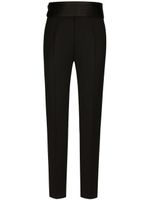 Dolce & Gabbana high-waisted pressed-crease tailored trousers - Noir - thumbnail