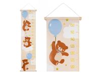 Groei Meetlat Muur Teddybeer (24x100cm)