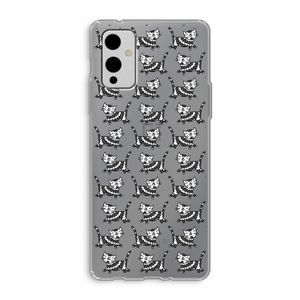 Zwarte poes: OnePlus 9 Transparant Hoesje