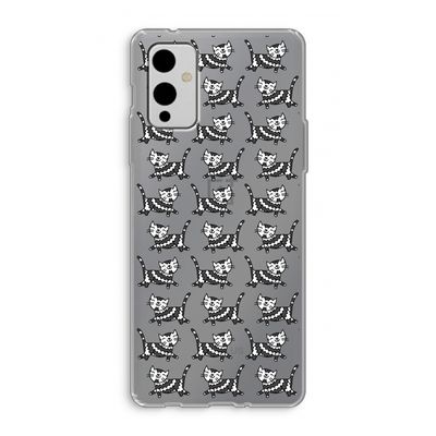 Zwarte poes: OnePlus 9 Transparant Hoesje