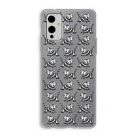 Zwarte poes: OnePlus 9 Transparant Hoesje Zwarte poes: OnePlus 9 Transparant Hoesje
