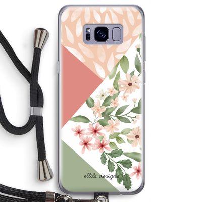 Sweet heaven geometrics: Samsung Galaxy S8 Transparant Hoesje met koord
