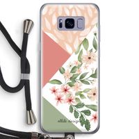 Sweet heaven geometrics: Samsung Galaxy S8 Transparant Hoesje met koord