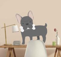 Dieren mursticker Franse bulldog - thumbnail