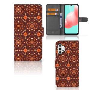 Samsung Galaxy A32 5G Telefoon Hoesje Batik Brown