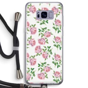 Kleine roosjes: Samsung Galaxy S8 Transparant Hoesje met koord
