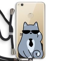 Cool cat: Huawei Ascend P8 Lite (2017) Transparant Hoesje met koord