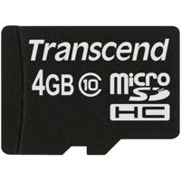 Transcend TS4GUSDC10 flashgeheugen 4 GB MicroSDHC NAND Klasse 10 - thumbnail